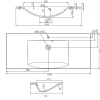 Pesuallas Grip Jojo 120 1200x505mm valumarmori valkoinen