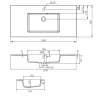 Pesuallas Grip Lauretta 120 1200x500mm valumarmori valkoinen