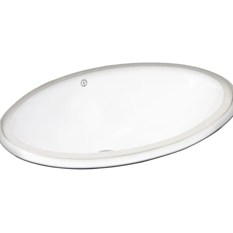 Pesuallas Gustavsberg, 57 cm, alta kiinnitettävä, valkoinen