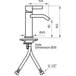 Pesuallashana Tapwell Arman ARM069 Chrome käsisuihkulla