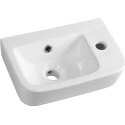 Pesuallas Interia Gerda 370 x 245 mm valkoinen oikeakätinen