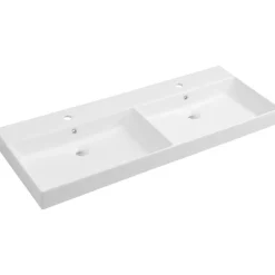 Pesuallas Interia Kare 1200 x 460 mm kaksialtainen valkoinen