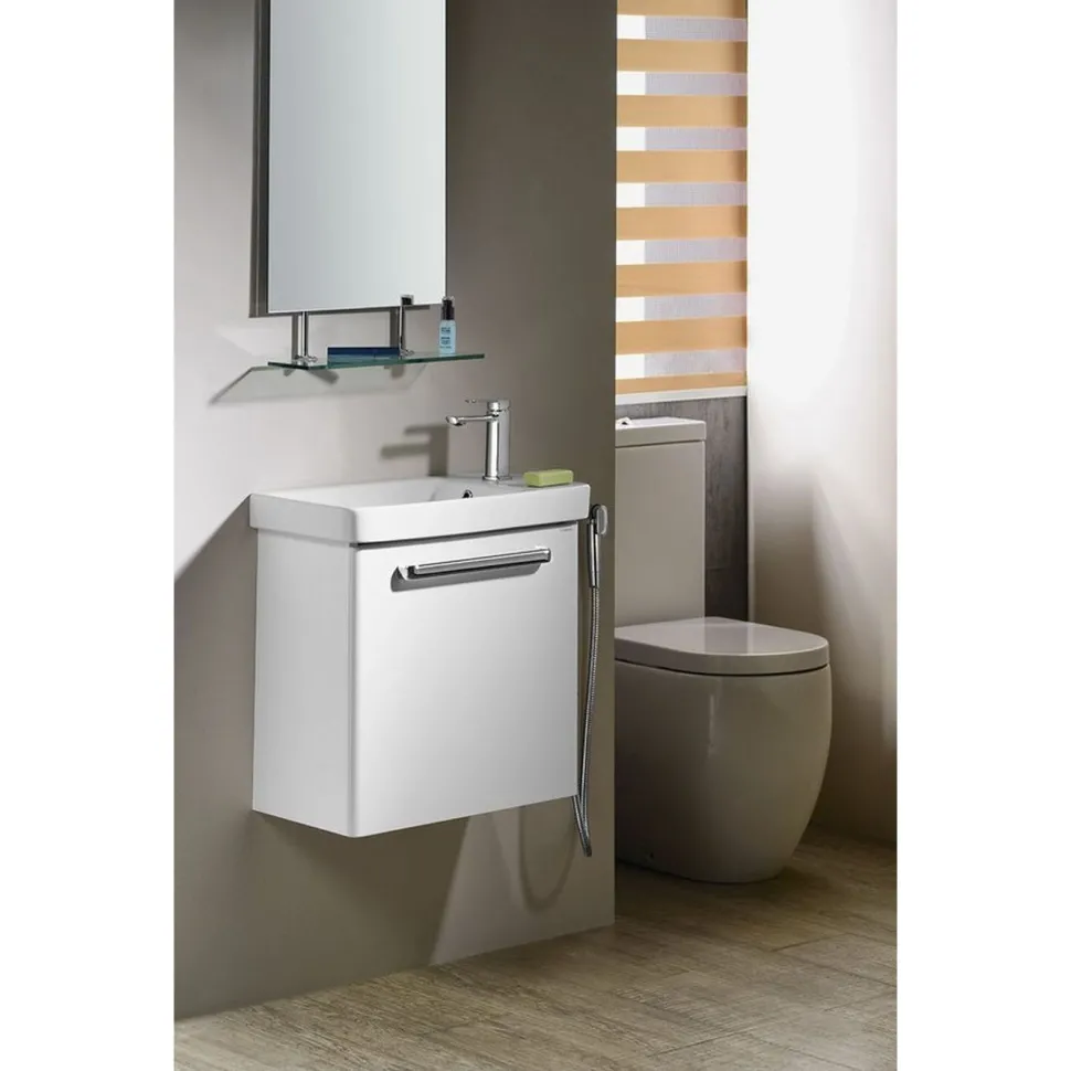 Pesuallas Interia Luxa 550 x 300 mm valkoinen keraaminen, oikea