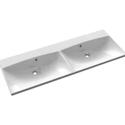 Pesuallas Interia Maria 1200 x 460 mm kaksialtainen kivi valkoinen