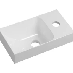 Pesuallas Interia Piccolino 30,8x10x17 cm, oikea, valkoinen