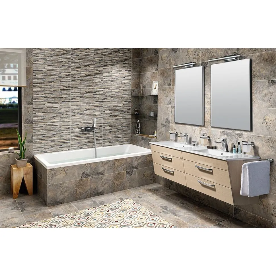 Pesuallas Interia Slim Double 1510 x 460 mm kaksialtainen valkoinen