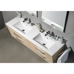 Pesuallas Interia Slim Double 1510 x 460 mm kaksialtainen valkoinen