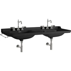 Pesuallas Kerasan Waldorf 150x55 cm, kaksoisallas, mattamusta