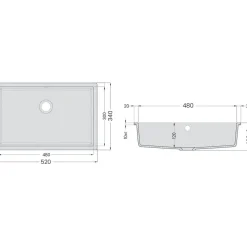 Pesuallas Savo Kaavi 520x340mm Keratek eri värejä