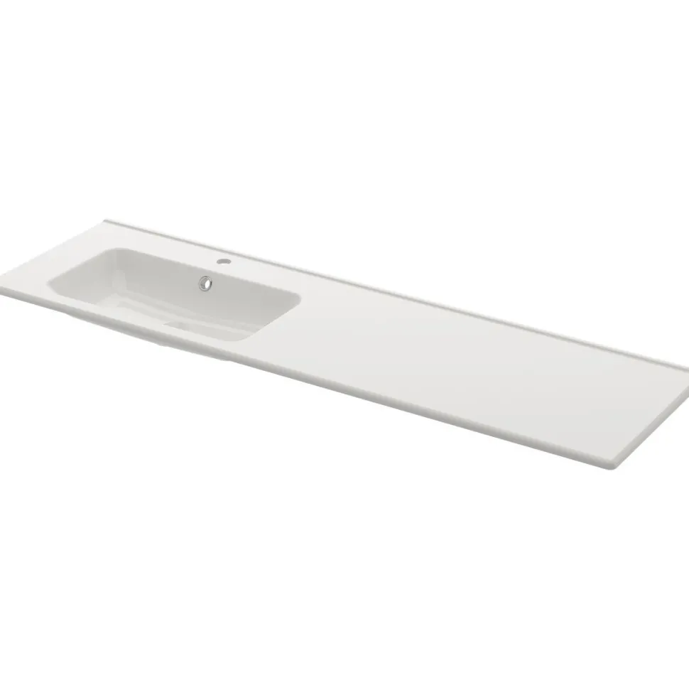 Pesuallas Svedbergs Nerby 1600x450mm vasen valkoinen
