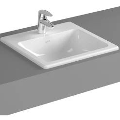 Pesuallas Vitra S20 hananreiällä upotettava 50 cm