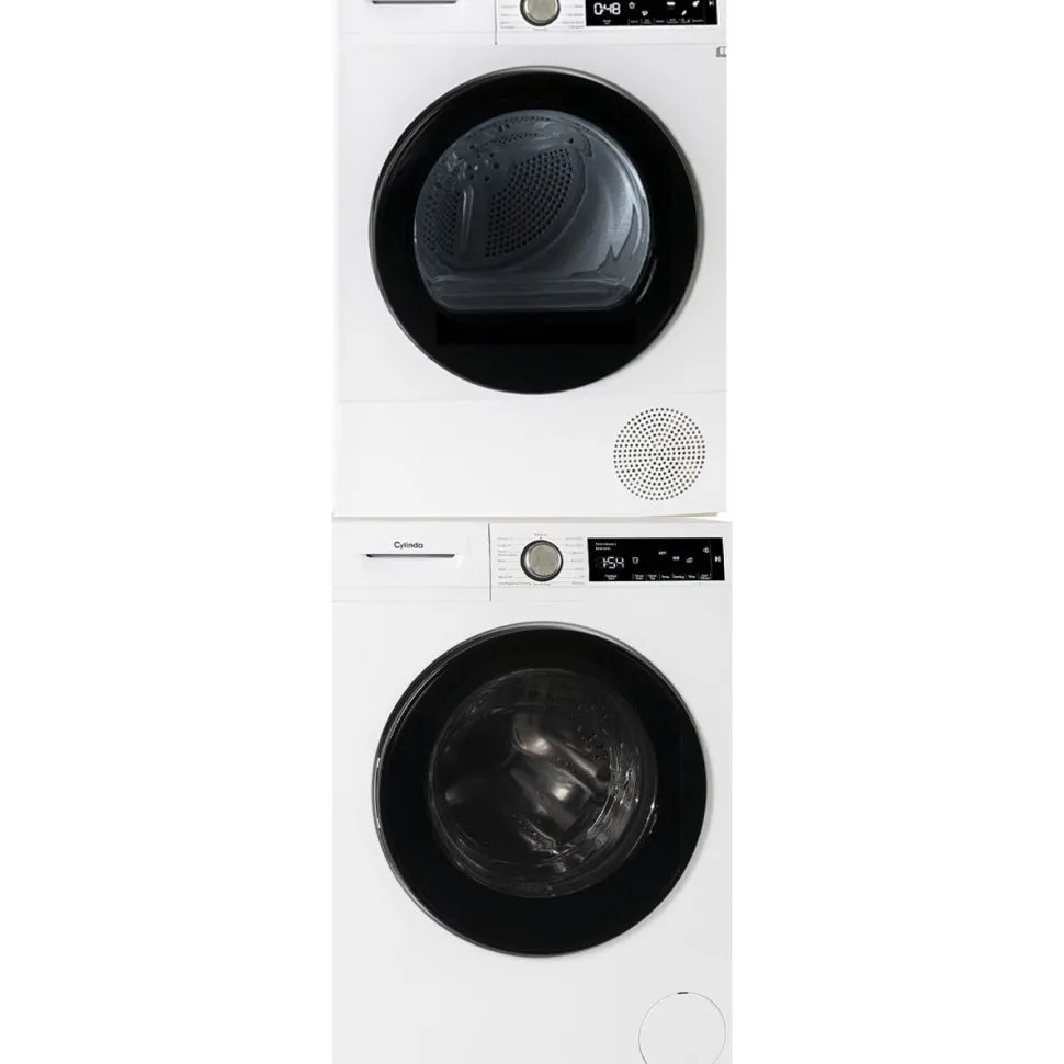 Pesukone ja kuivausrumpu Cylinda FT4474A ja TVP4372XE, 7kg, 1400rpm