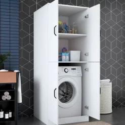 Pesukonekaappi Linento Furniture KD109 - 3198 valkoinen