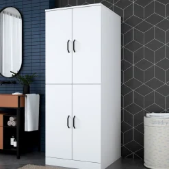 Pesukonekaappi Linento Furniture KD109 - 3198 valkoinen