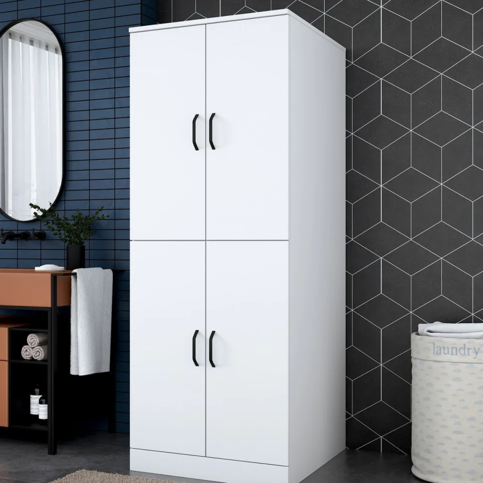 Pesukonekaappi Linento Furniture KD109 - 3198 valkoinen