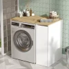 Pesukonepöytä Linento Furniture SA1 60 cm valkoinen/ruskea