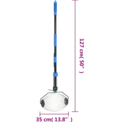 Pähkinäpoimuri sininen 127 cm teräs (64827)