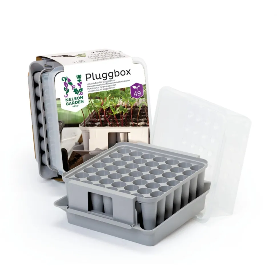 Pienoiskasvihuone Nelson Garden Pluggbox, 220x200 mm