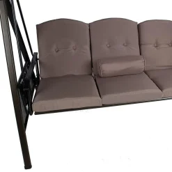Pihakeinu Home4you Franco, katoksella, 3-istuttava, ruskea
