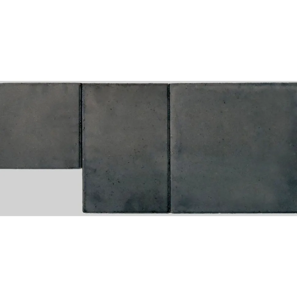 Pihakivi Lakka Roomalainen kivi 80 418x418x80 mm musta