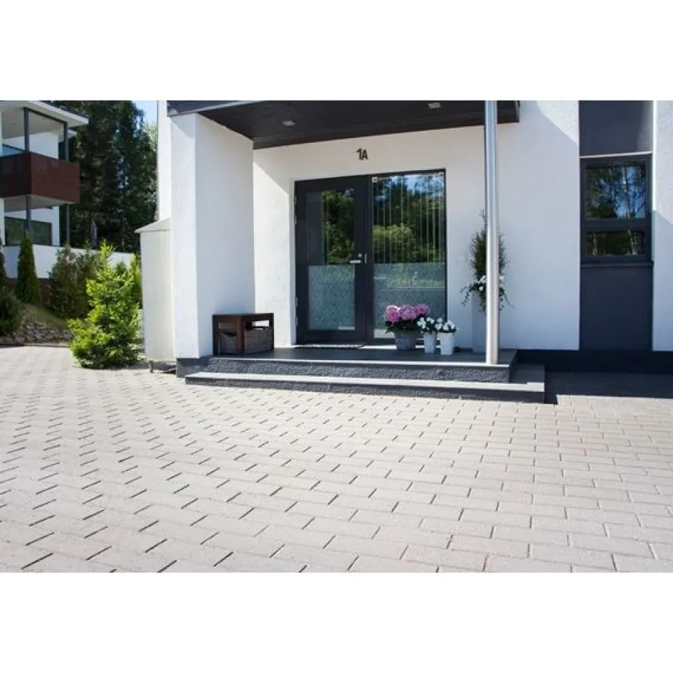 Pihakivi Rudus Kartanokivi 60 278x138x60 mm sileä harmaa