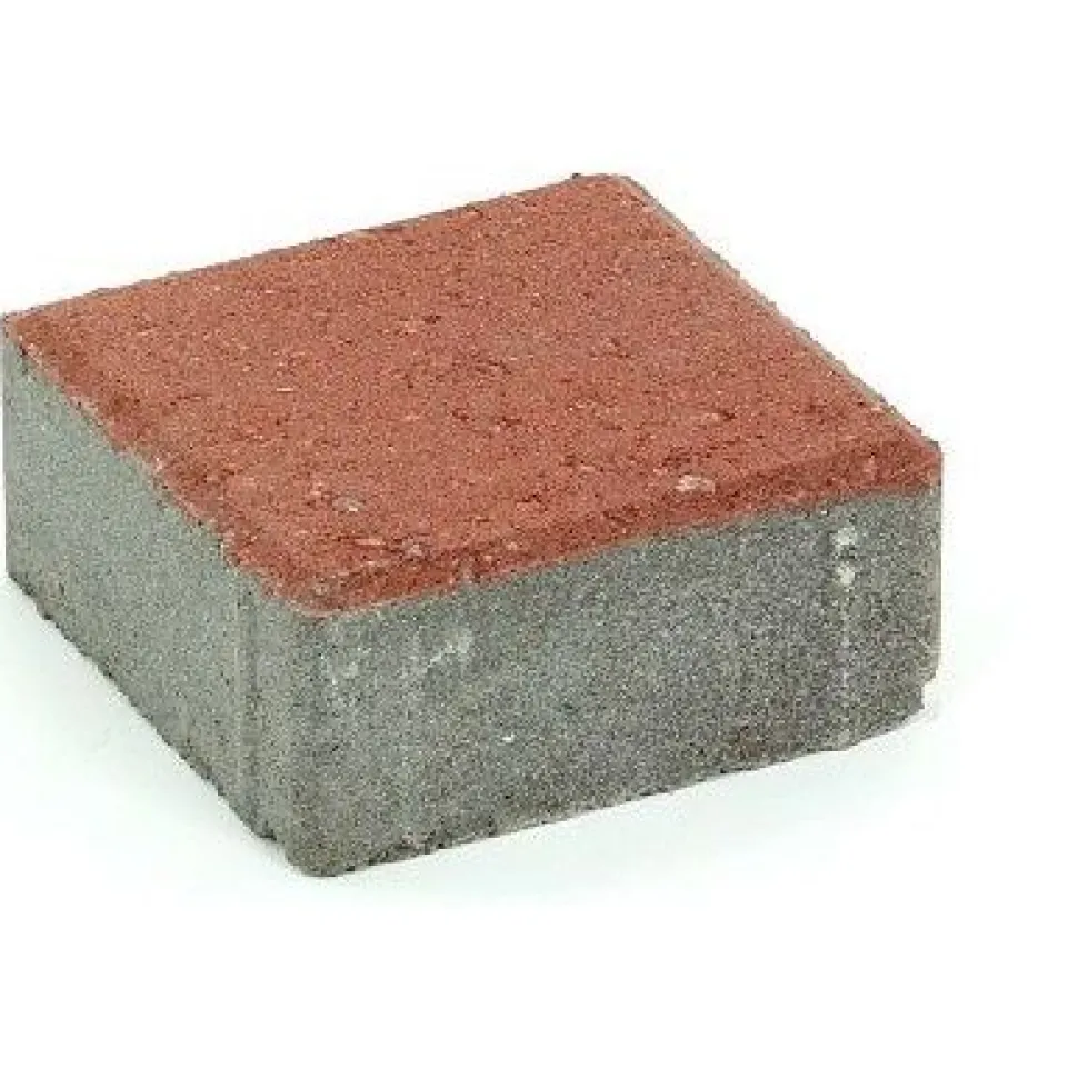 Pihakivi Rudus Kartanonoppa 60 138x138x60 mm sileä punainen