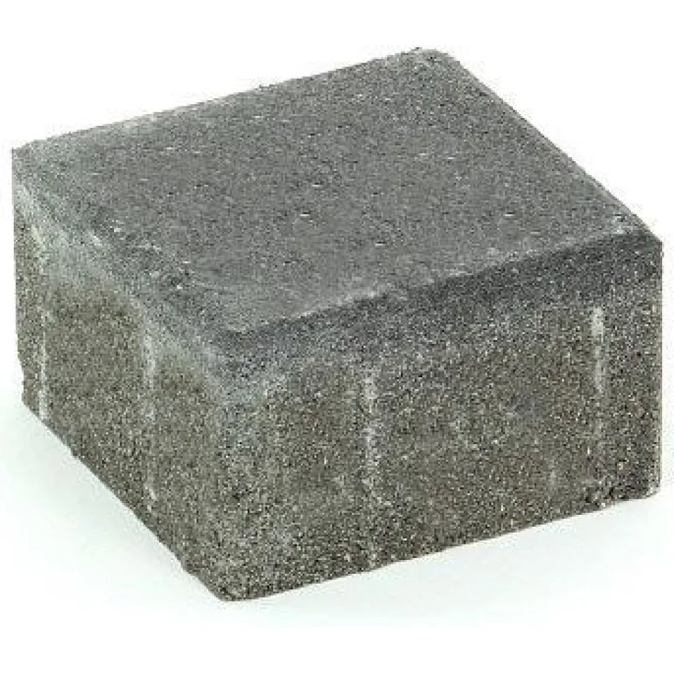 Pihakivi Rudus Kartanonoppa 80 138x138x80 mm sileä musta