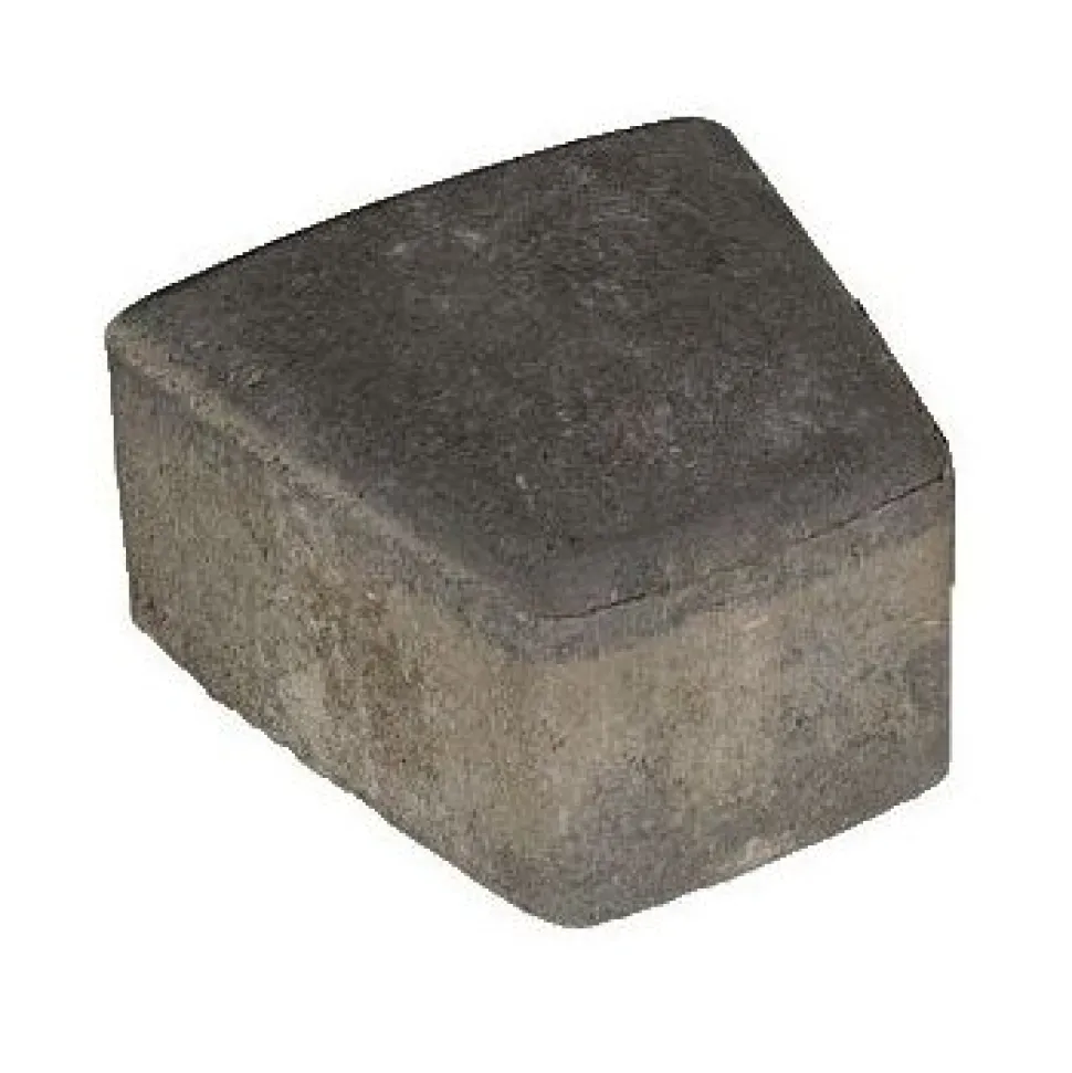 Pihakivi Rudus Klassikko iso kaarre 60 110x115x60 mm sileä musta