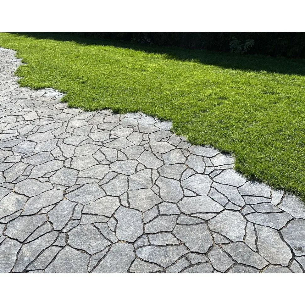 Pihakivi Rudus Luotokivi 336x246x80 mm profiloitu mustaharmaa