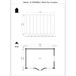 Pihamökki Tene Denver A, 70mm, 13.9m²