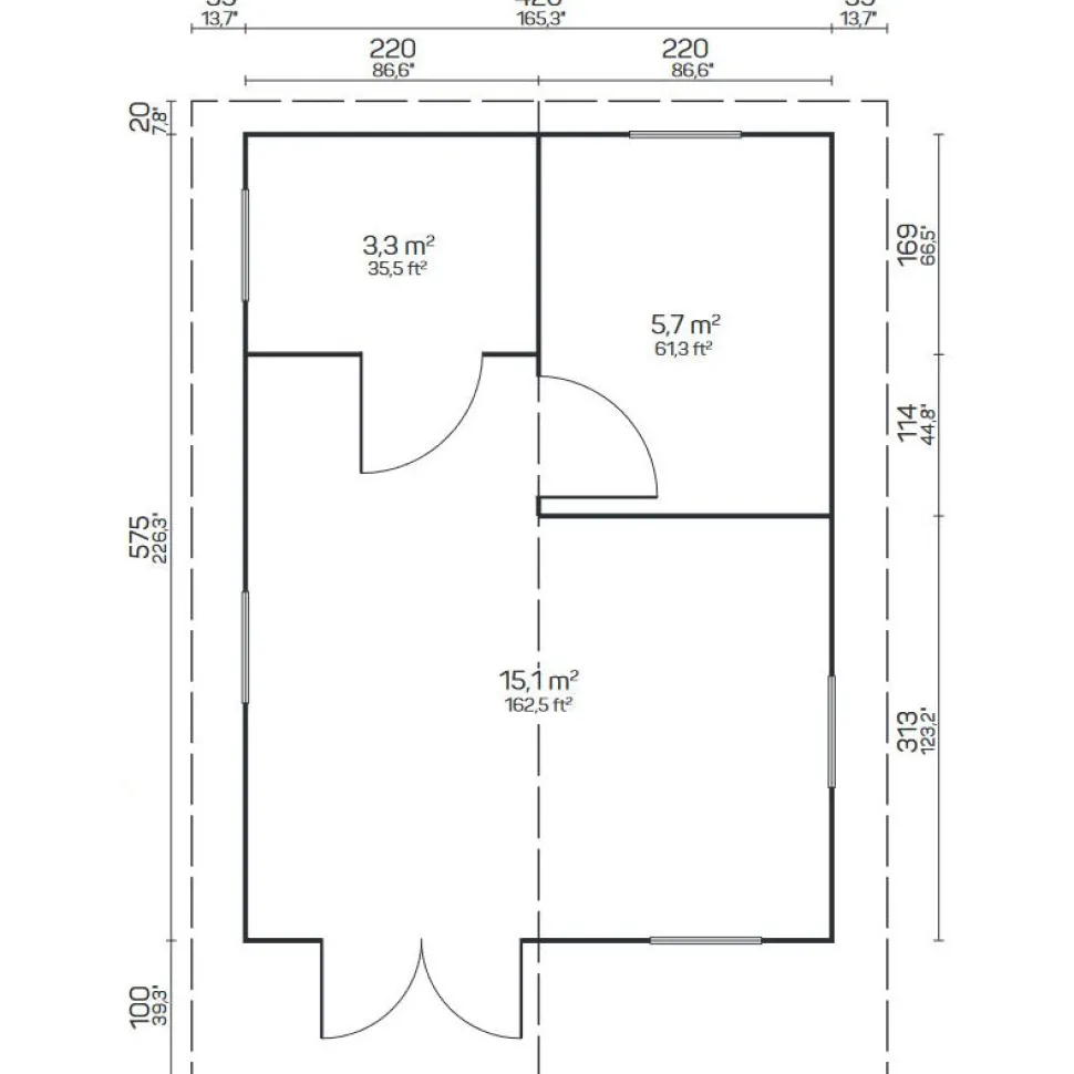 Pihamökki Tene Gotland D, 70mm, 24.1m²