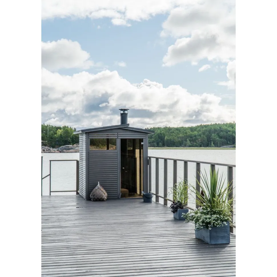 Pihasauna Kota, 4m², Narvi NC 16 -kiuaspaketilla
