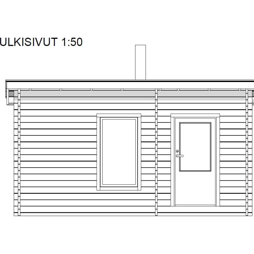 Pihasauna LP Garden Ylläs, 11.2m², pulpettikattoinen