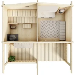 Pihasauna Luoman Lillevilla 17S Uivelo 10,1 + 6,6 m²