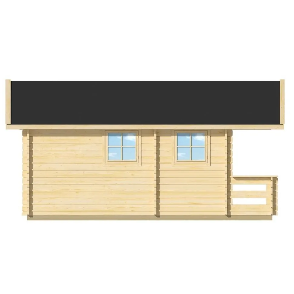 Pihasauna Luoman Lillevilla 7-5 Tiira 10,3 + 2,3 m²