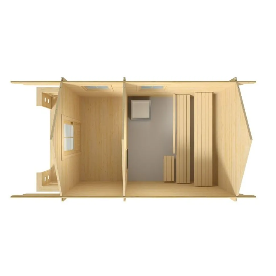 Pihasauna Luoman Lillevilla 7-5 Tiira 10,3 + 2,3 m²