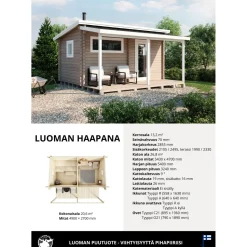 Pihasauna Luoman Lillevilla 735 Haapana, 13.2m²