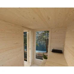 Pihasauna Palmako Sanna, sis.liukuovet 12,8 m²