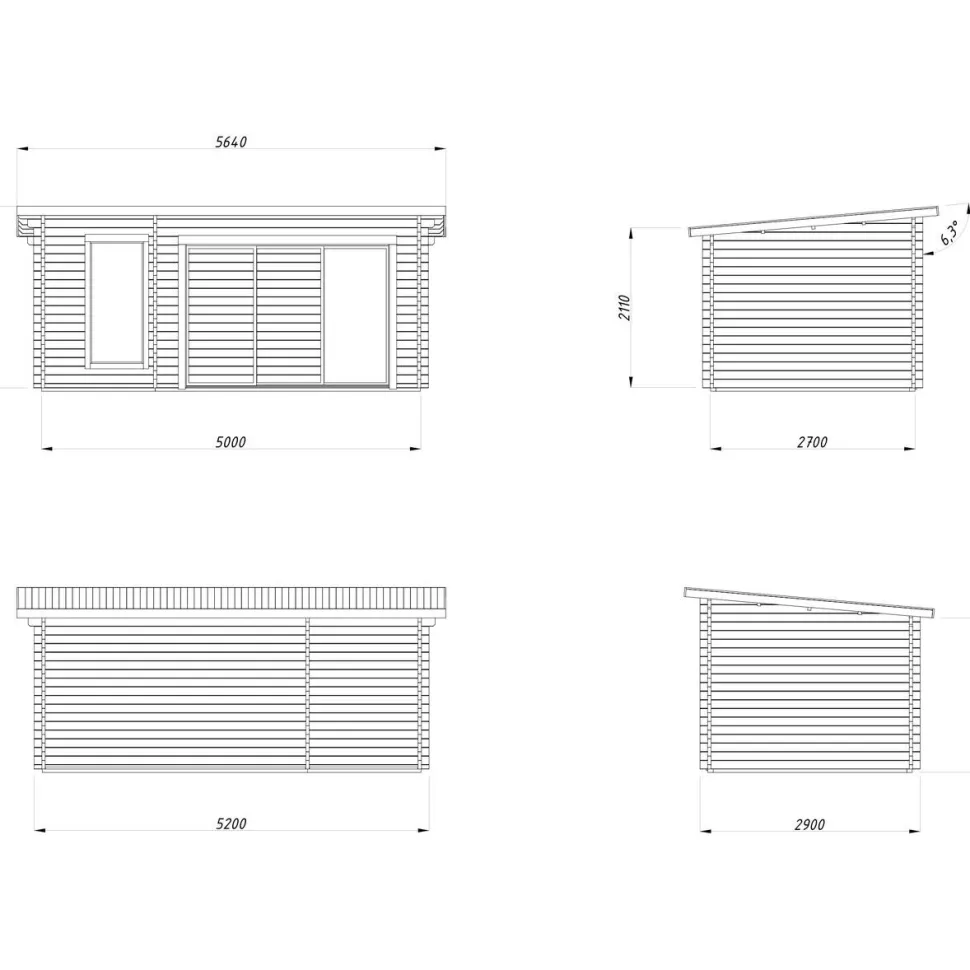 Pihasauna Palmako Sanna, sis.liukuovet 12,8 m²