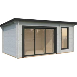 Pihasauna Palmako Sanna, sis. tuplalasilla liukuovet 12,8 m²