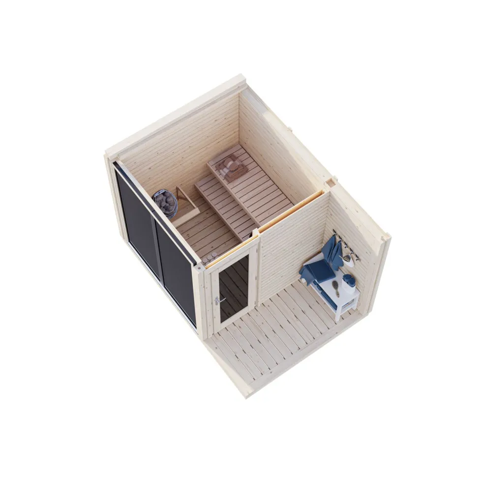 Pihasauna Palmako Sarah 3,8+2,1 m2