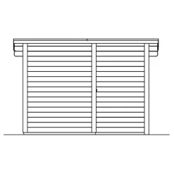 Pihasauna Skan Holz Helsinki 2, 3,7 + 2,7 m²