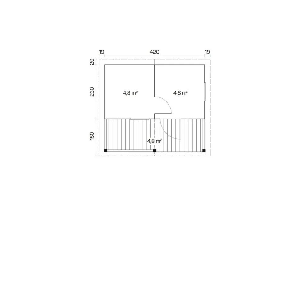 Pihasauna Tene Kalevi 15.1m²