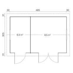 Pihavaja Tene Karmen, 14.8m²