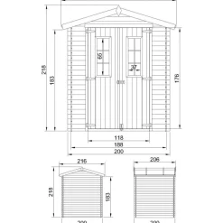 Pihavaja Timbela M320C-M369C, harjakatto, eri vaihtoehtoja