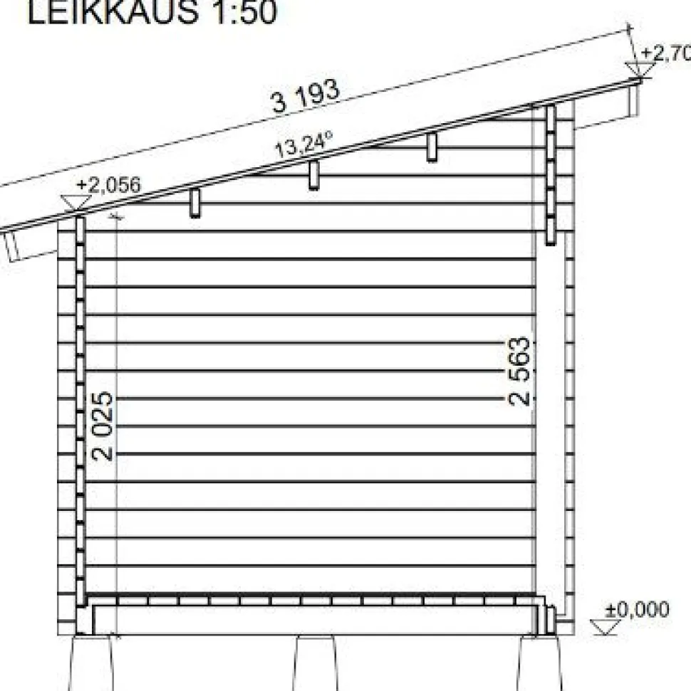 Pihavarasto/lato LP Garden P-M, 10m², pulpettikatto