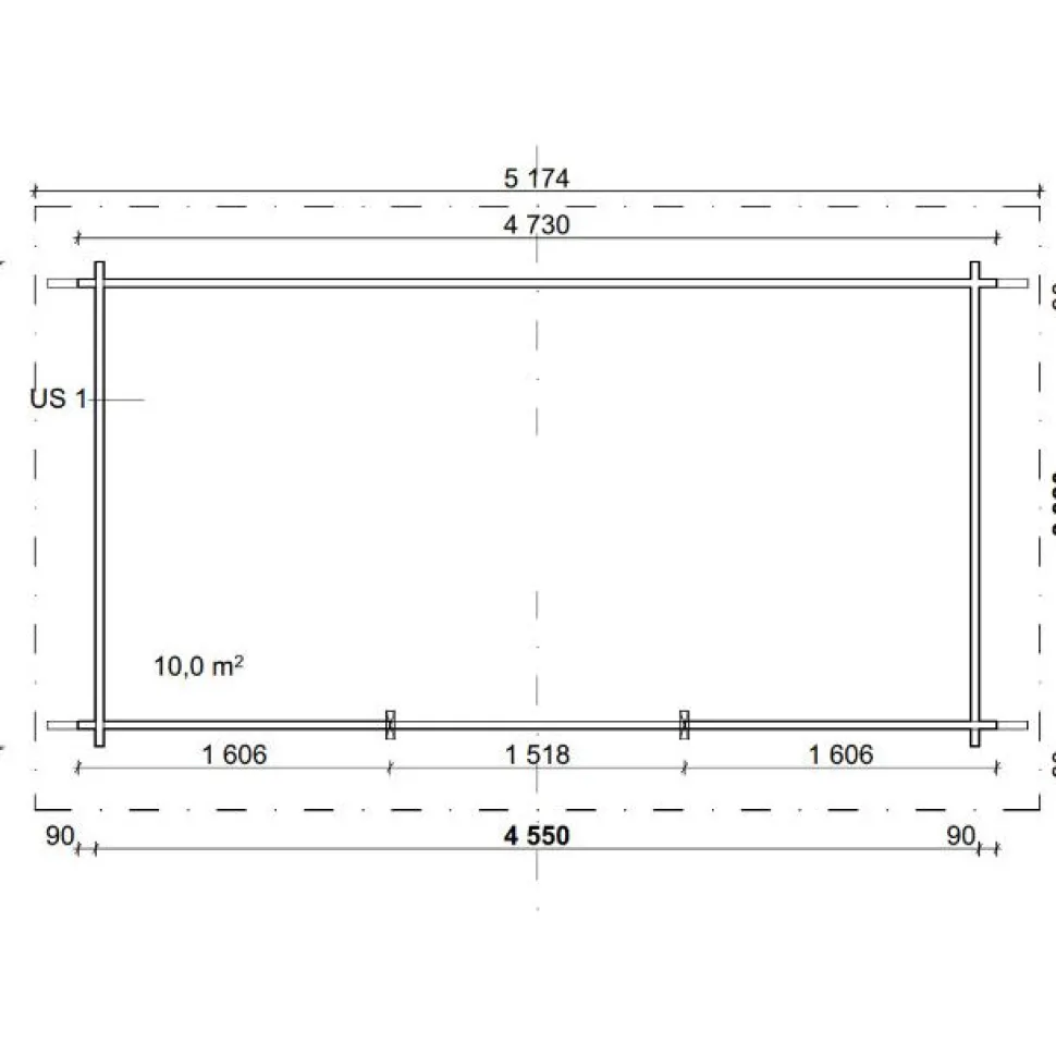 Pihavarasto/lato LP Garden P-M, 10m², pulpettikatto