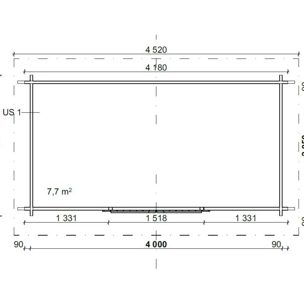 Pihavarasto/lato LP Garden P8, 8m², pulpettikatto