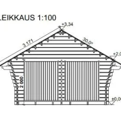 Pihavarasto/lato LP Garden R-L, 16m², rakomallinen