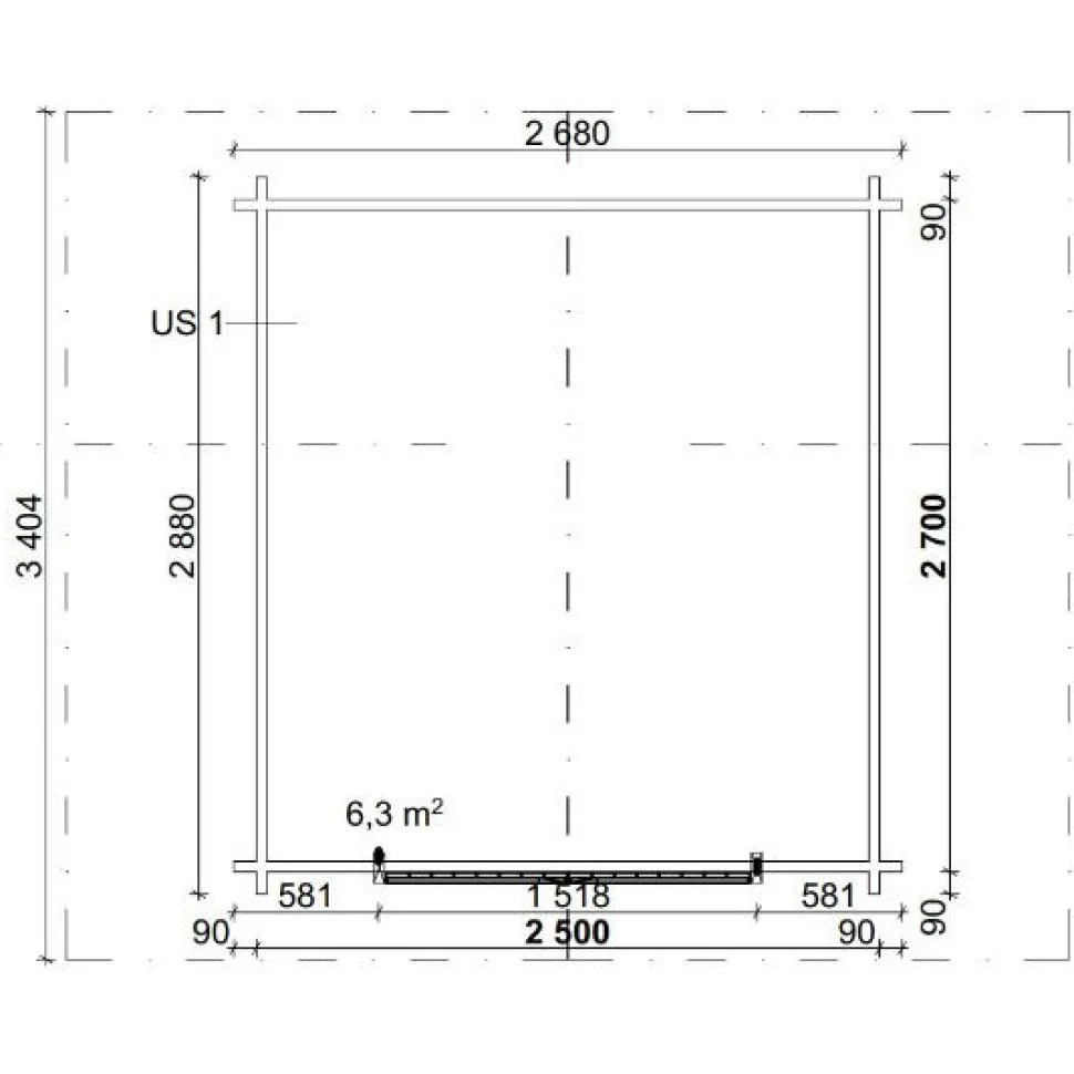 Pihavarasto/lato LP Garden R-S, 6m², rakomallinen